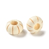 Schima Wood Carved European Beads WD-CBACBB7-02B-2