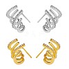 Crystal Rhinestone Claw Stud Earrings JE919A-1