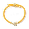 Adjustable Nylon Cord Bracelets X-BJEW-C096-01G-11-4