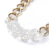 Aluminum Curb Chain Jewelry Sets SJEW-JS01095-3
