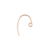Brass Earring Hooks FIND-WH0040-58A-1