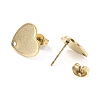 Ion Plating(IP) 304 Stainless Steel Stud Earring Findings LS-STAS-I183-07B-07G-3