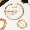 Heart Zinc Alloy Rhinestone Earrings & Necklaces & Bracelets Sets FS-WGBFF80-01-4