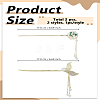 2Pcs 2 Styles Alloy Enamel Hair Sticks OHAR-LP0004-10-2