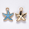 Alloy Enamel Pendants X-ENAM-S121-023-M-2