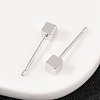 Brass Stud Earrings for Women EJEW-G441-05A-P-2
