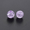 Transparent Crackle Acrylic Beads MACR-S373-66-N06-3