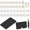 20Pcs ABS Plastic Pearl Pin JEWB-BC0001-16A-1