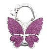 Glitter Butterfly Zinc Alloy Crystal Rhinestone Bag Hanger BAGH-F001-A08-1