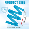 4Pcs Polycotton Dance Ribbons with Wand AJEW-CN0004-18-2