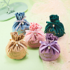 Velvet Jewelry Drawstring Gift Bags ABAG-CJC0003-03C-8