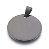 304 Stainless Steel Stamping Blank Tag Pendants STAS-L218-03B-1