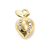 Brass Micro Pave Cubic Zirconia Pendants KK-L229-001G-07-1