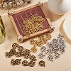 150Pcs 3 Colors Tibetan Style Alloy Wicca Charms TIBEP-SZ0001-05-4