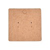 Square Kraft Paper Earring Display Cards CDIS-T004-03-1