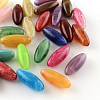 Oval Imitation Gemstone Acrylic Beads OACR-R031-M-1