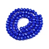 Opaque Solid Color Imitation Jade Glass Beads Strands LS-EGLA-A044-P6mm-D32-3