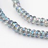 Electroplate Glass Beads Strands EGLA-P018-1mm-FR-B03-1