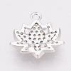 Brass Micro Pave Cubic Zirconia Charms X-KK-T025-07P-2