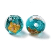 Handmade Gold & Silver Foil Lampwork Beads GLAA-G107-07B-10-3