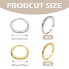 2Pcs 2 Colors Alloy with Crystal Rhinestone Finger Rings RJEW-TADJ0001-01A-3