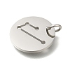 Anti-Tarnish 304 Stainless Steel Pendants STAS-M074-02G-P-2