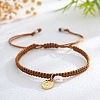 Brass & Imitation Pearl Charm Bracelets PJ9657-6-1