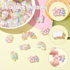 48Pcs 8 Styles Transparent Resin Cabochons RESI-CJ0004-79-3