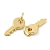 Rack Plating Brass Cubic Zirconia Charms X-KK-Q795-07G-2