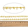 Handmade Faceted Natural White Jade Beaded Chains CHC-L050-01G-02-2