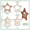 Wood Pendants LS-FIND-WH0162-09-2