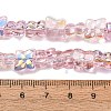 Transparent Glass Beads Strands GL-CBAAE04-02I-2