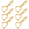 6Pcs Brass Hook Buttons AJEW-SC0003-20-1