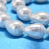 Teardrop Shell Pearl Bead Strands BSHE-L015-8x11-01-4