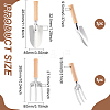 FINGERINSPIRE 2Pcs 2 Styles 430 Stainless Steel Shovels TOOL-FG0001-25-2