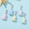 UV Plating Transparent Acrylic Gourd Pendant Decoration HJEW-JM01178-5