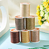 6Rolls 6 Colors Polyester Metallic Thread OCOR-TA0002-82B-5