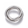 Tarnish Resistant 304 Stainless Steel Linking Rings STAS-L239-01A-P-1