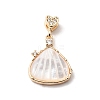 Natural Shell Carved Pendants KK-N290-06G-1