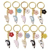 Alloy Enamel Pendants Keychain KEYC-JKC00885-1