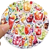 50Pcs PVC Waterproof Drinks Stickers PW-WGCBF69-01-3