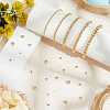 500Pcs 5 Styles Rack Plating Brass Beads KK-BBC0023-24G-4