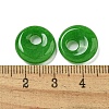 Natural Malaysia Jade Donut/Pi Disc Charms G-G142-02J-3