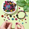 150Pcs 3 Styles Aluminum 3D Rose Flower FALUM-YW0001-02-5