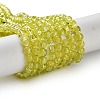1 Strand Transparent Crackle Glass Round Beads Strands X-CCG-Q001-4mm-04-5