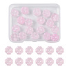 20Pcs Transparent Spray Painted Glass Beads GLAA-FS0002-40B-1