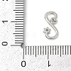 Brass S-Hook Clasps KK-S527-06P-3