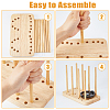 Wood Adjustable Cup Lid Holder ODIS-WH0043-88-6