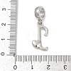 Brass European Dangle Charms KK-Z097-01J-GP-3