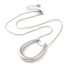 Non-Tarnish Vacuum Plating 304 Stainless Steel Snake Chain Necklaces NJEW-C045-06C-P-2